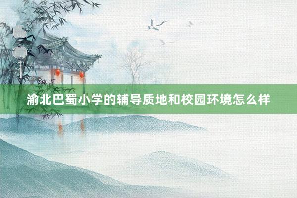 渝北巴蜀小学的辅导质地和校园环境怎么样